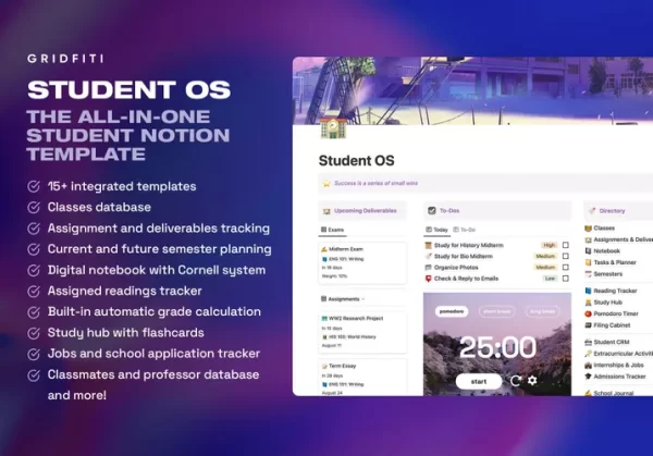 Student OS: The All-in-One Student Dashboard