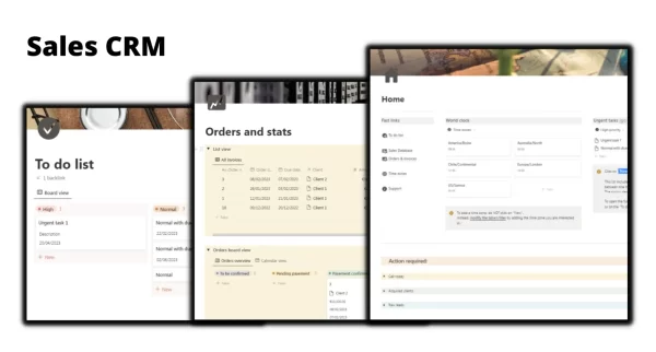 Sales CRM Notion Template