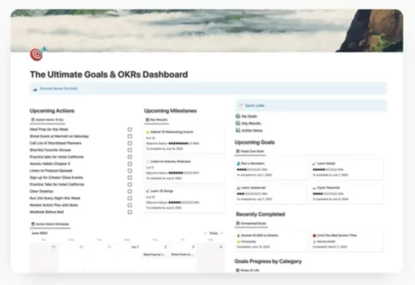 The Ultimate Goals Dashboard