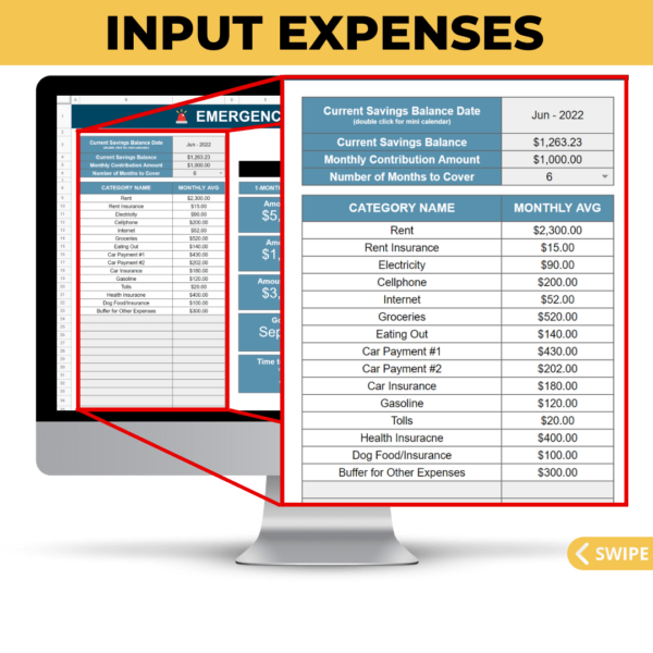 Emergency Fund Calculator & Tracker